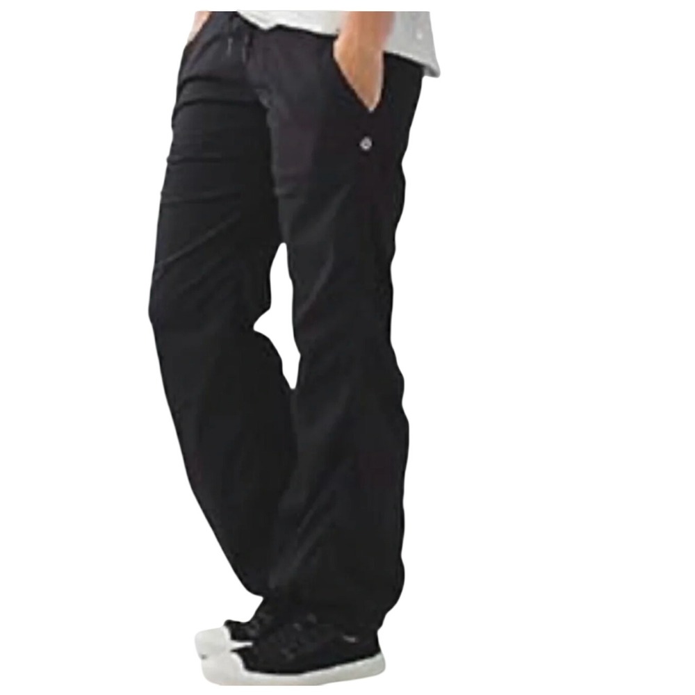 Lululemon Women Dance Studio Pant Black 8 Straight 30 x 30 Relaxed Athleisure